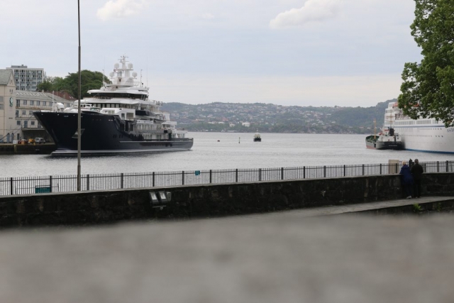 Ships in Bergen Harbor